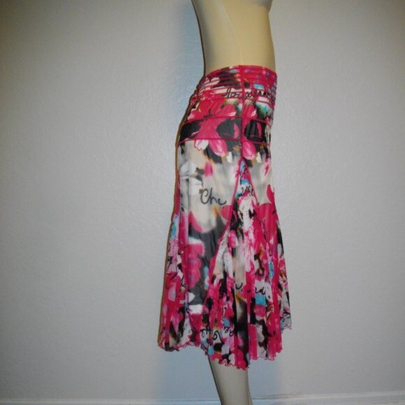 Sao Paolo Skirt Pink and Black SZ 10 - Picture 4 of 7
